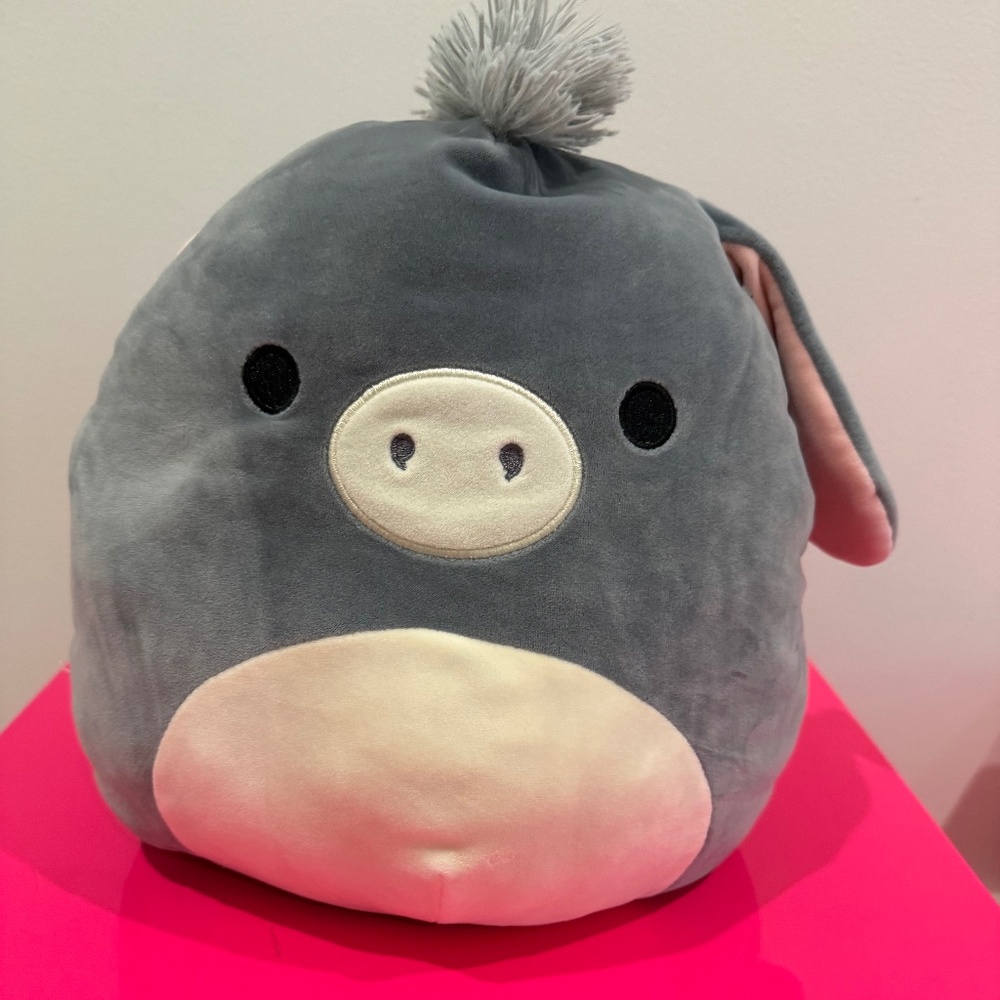 Squishmallow 14 inch Jason the Donkey Plush Toy, Stuffed Animal, Super Pillow